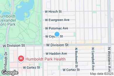 Map image of the property - 1224 N Washtenaw Ave