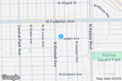 Map image of the property - 3319 W Belden Ave