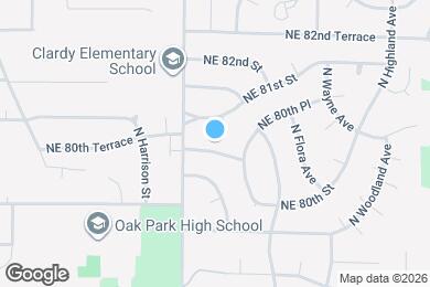 Map image of the property - 1218 NE 80th Terrace