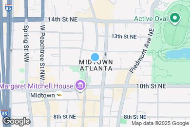 Map image of the property - 1065 Peachtree St NE