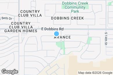 Map image of the property - 1005 E Paseo Way