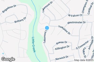 Map image of the property - 280 Lakemont Dr