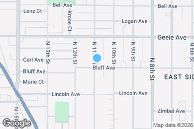 Map image of the property - 1034 Bluff Ave