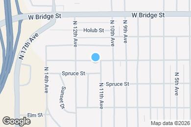 Map image of the property - 1105 Cedar St