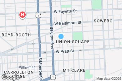 Map image of the property - 1702 W Lombard St