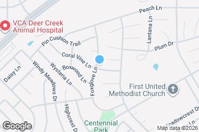 Map image of the property - 1300 Foxglove Ln