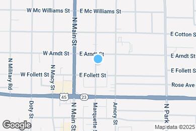 Map image of the property - 241 Marquette St