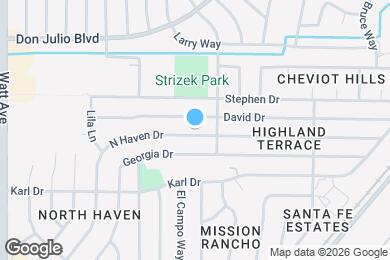 Map image of the property - 6005 N Haven Dr