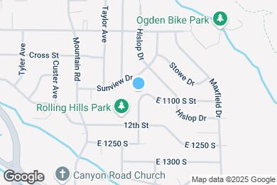 Map image of the property - 1552 E 1100 S