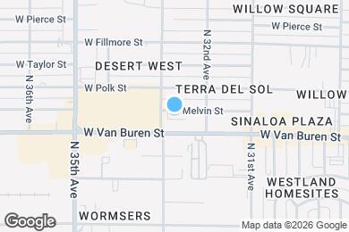 Map image of the property - 3233 W Melvin St