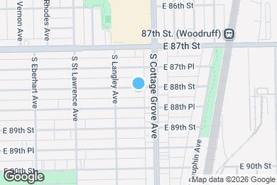 Map image of the property - 735 E 88th St