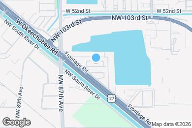 Map image of the property - 10101 W Okeechobee Rd
