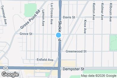 Map image of the property - 8944 Skokie Blvd