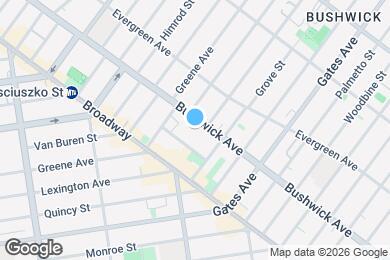 Map image of the property - Brand New Luxury 1 Bed in Bushwick!