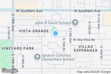 Map image of the property - 1603 W Alta Vista Rd