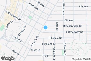Map image of the property - 524 E Broadway St