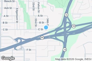 Map image of the property - 3391 C St