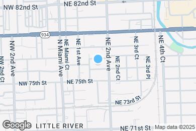 Map image of the property - 163 NE 76th St