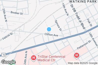 Map image of the property - 2026 Clifton Ave