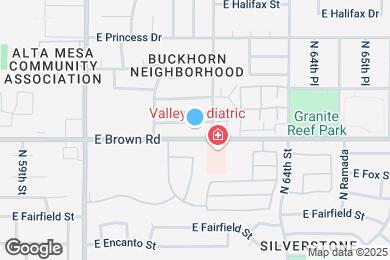 Map image of the property - 6213 E Greenway St
