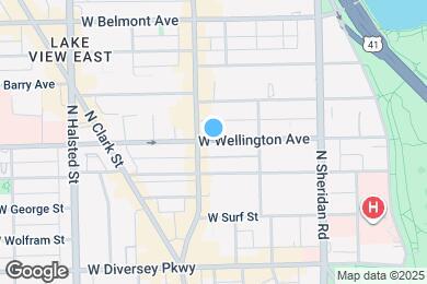 Map image of the property - 561 W Wellington Ave