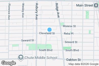 Map image of the property - 1109 Cleveland St