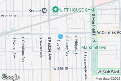 Map image of the property - 2223 S Troy St