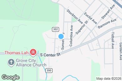 Map image of the property - 1001 Sunset Ave