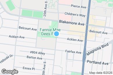 Map image of the property - 335 Acklen Ave