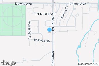 Map image of the property - Briarwood Apartments