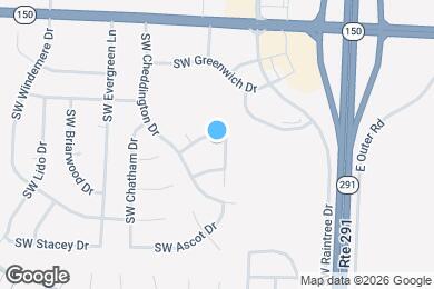 Map image of the property - 3906 SW Charthwell Ct