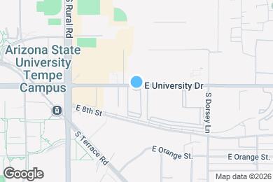Map image of the property - 1111 E University Dr