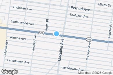 Map image of the property - 5422 Chippewa St