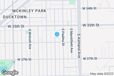 Map image of the property - 3547 S Hermitage Ave