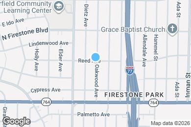 Map image of the property - 1420 Oakwood Ave