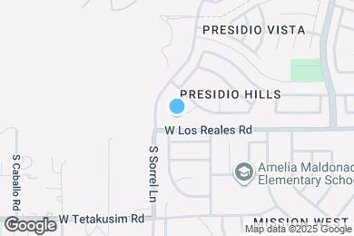 Map image of the property - 7263 S Avenida De La Palmar