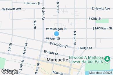 Map image of the property - 411 N 3rd St