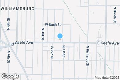 Map image of the property - 106-108 W Keefe Ave