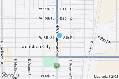 Map image of the property - 725 N Washington St
