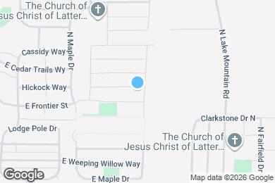 Map image of the property - 2434 E Buckskin Way