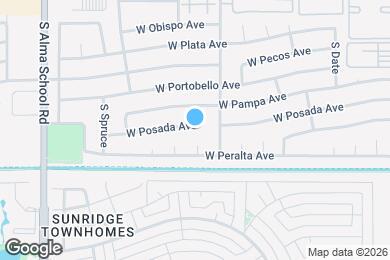 Map image of the property - 839 W Posada Ave
