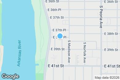 Map image of the property - 3820 S Detroit Ave