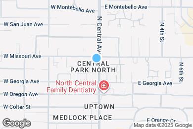 Map image of the property - 5350 N Central Ave
