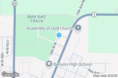 Map image of the property - 1049 13th St N