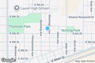 Map image of the property - 519 E 6th St