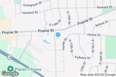 Map image of the property - 1332 S 14th St