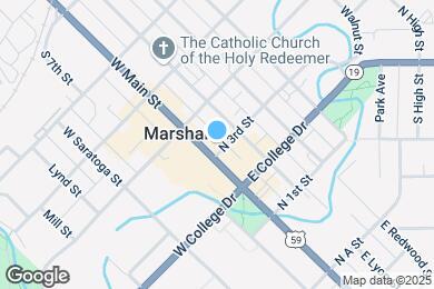 Map image of the property - 109 N 3rd St