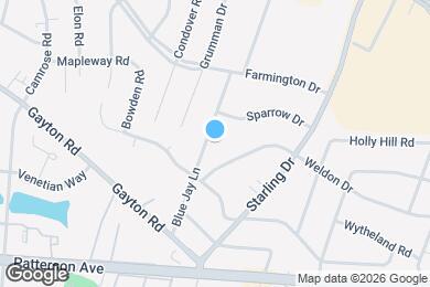 Map image of the property - 1207 Blue Jay Ln