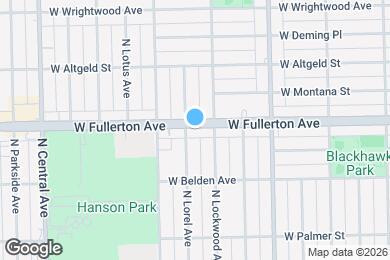 Map image of the property - 5319 W Fullerton Ave