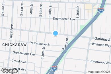 Map image of the property - 3702 Garland Ave